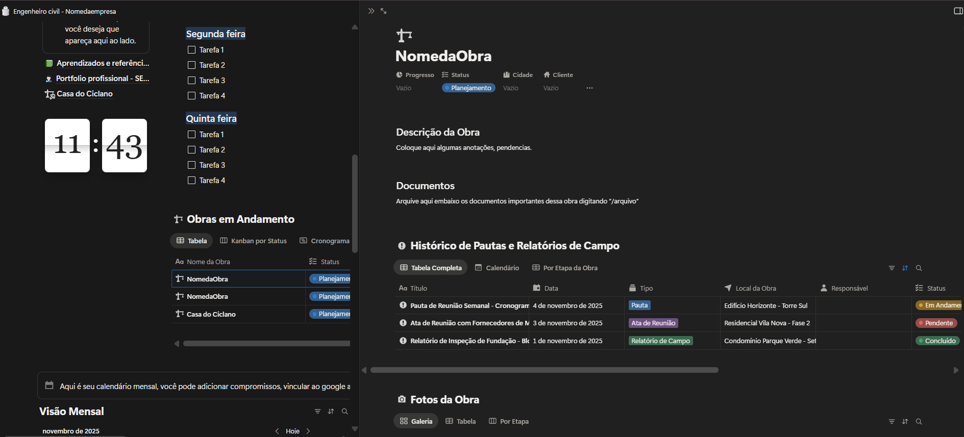 TEMPLATE PARA ENGENHEIROS CIVIS - Imagem 3