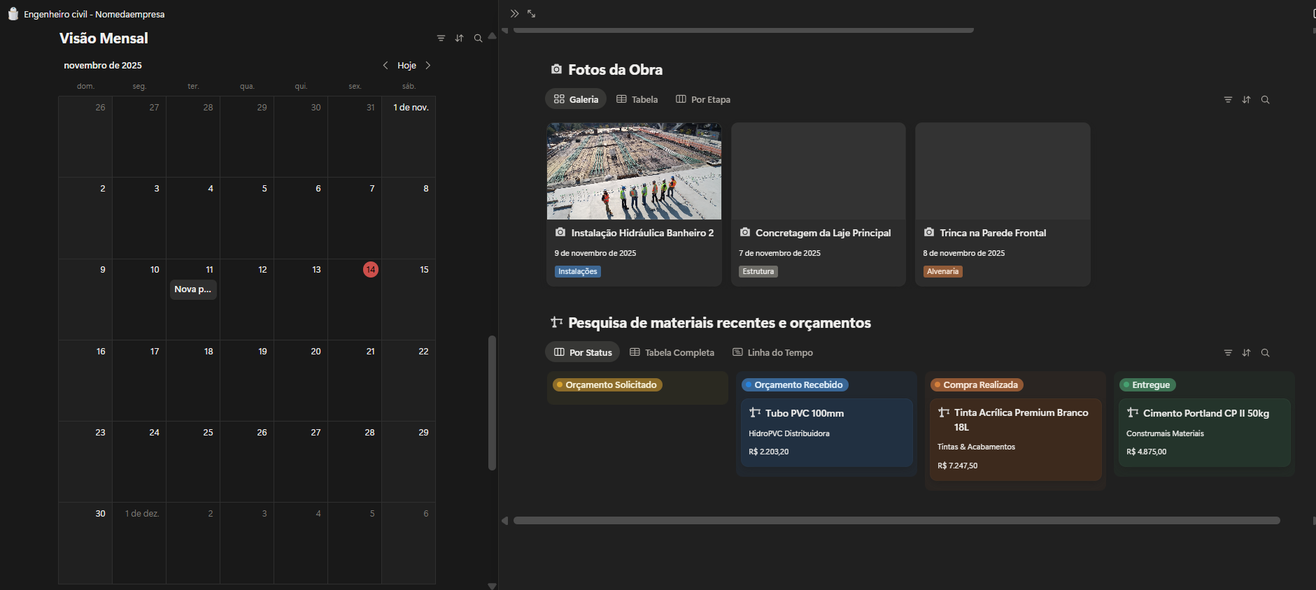 TEMPLATE PARA ENGENHEIROS CIVIS - Imagem 2